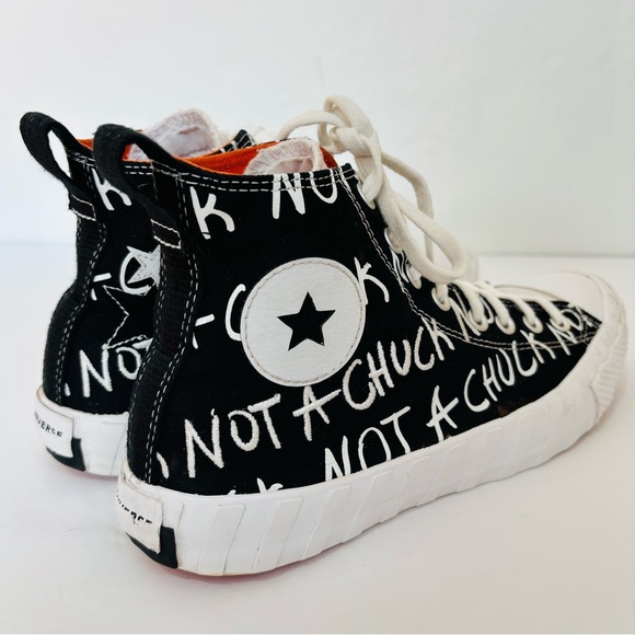 Converse Men's 9 Not a Chuck 70 HI UNT1TL3D Black White Platform Sneakers - Picture 12 of 16